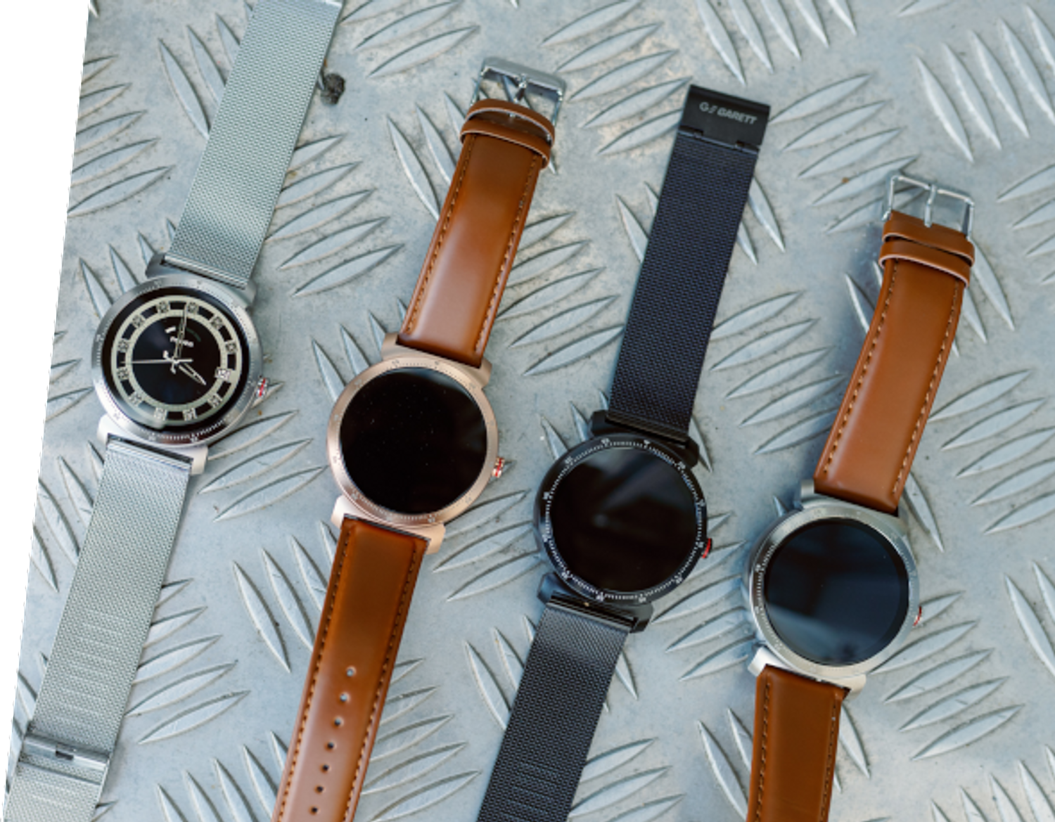 Smartwatch męski na czarnej bransolecie Garett GT24S RT czarny,stalowy.2.jpg